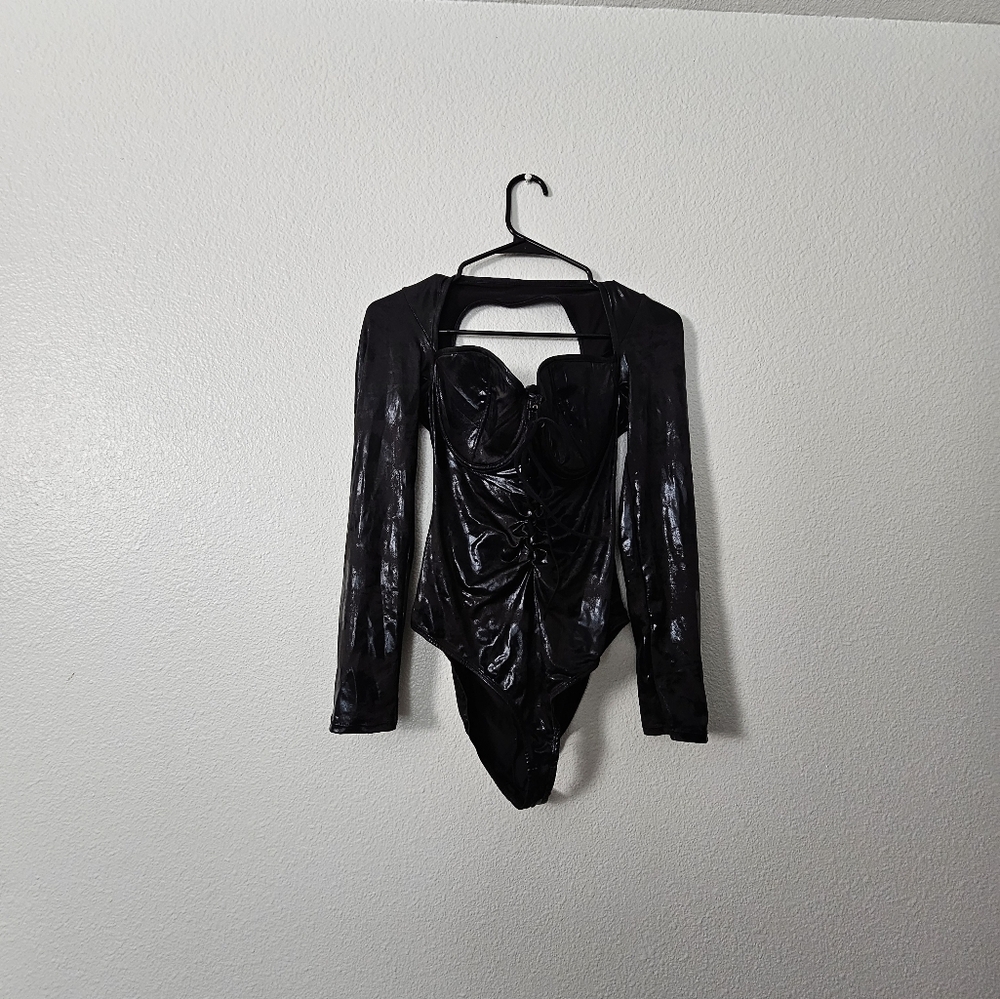 Nwt Fredericks Of Holylwoods Bodysuit Sz L